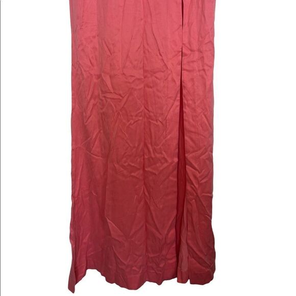 Lovers + Friends Anzen Strawberry Ice Strapless Front Slit Dress Gown - Picture 5 of 10